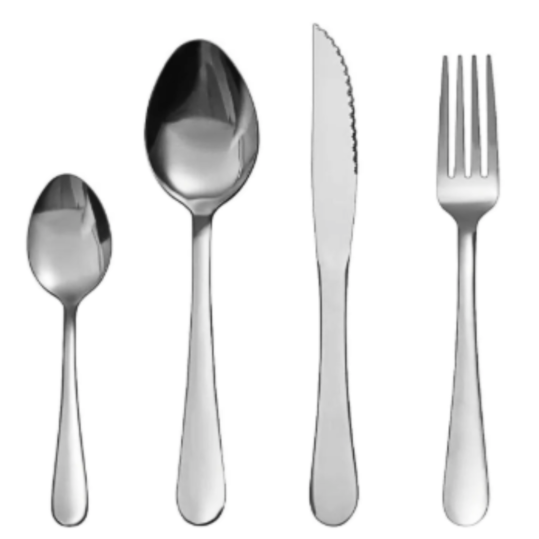 Set 24 Cubiertos de Mesa Krons Wigan Perlados