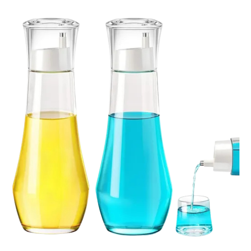 Set Alcuza 2 Botellas Aceite y Vinagre 270cc