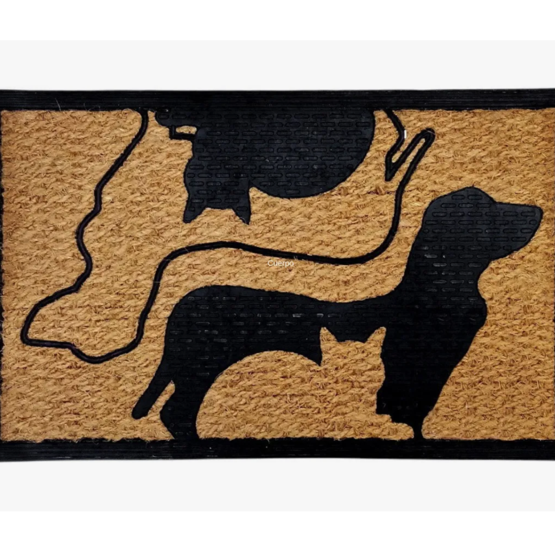 Alfombra para Entradas de Mimbre con Diseños Mascota