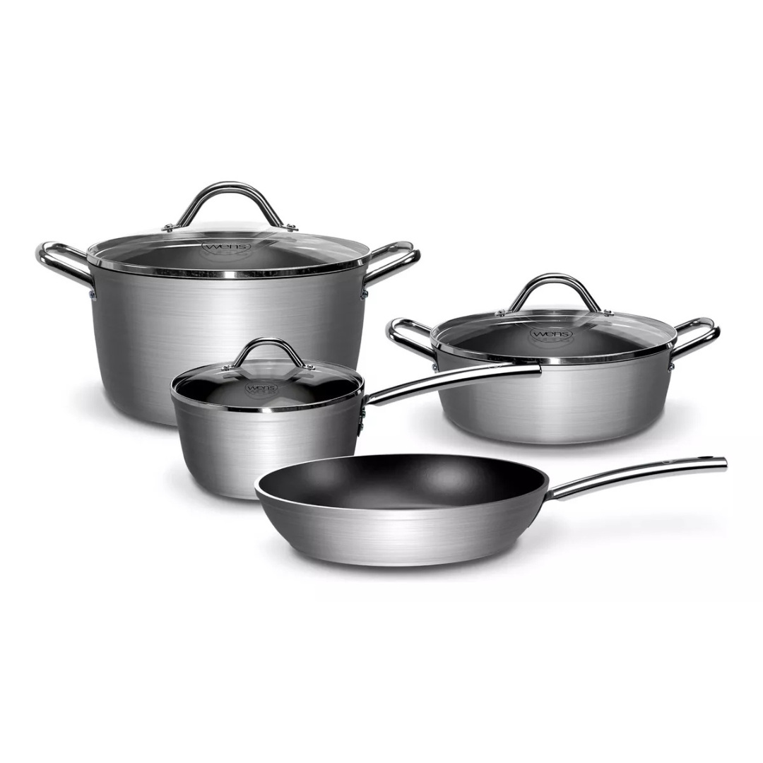 Bateria de Cocina Wens Aluminio Forjado 7 Piezas