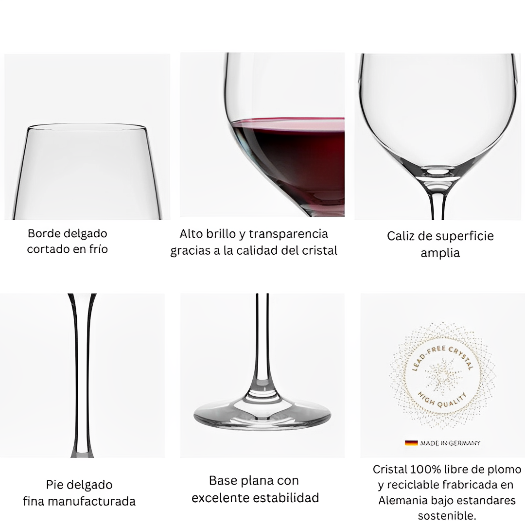 Set 6 Copas de Vino Hausmann 495 ML