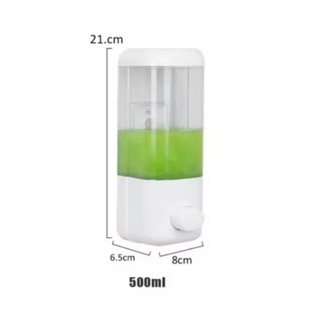 Dispensador de Alcohol Gel - Jabón Líquido de 500 ml para Pared