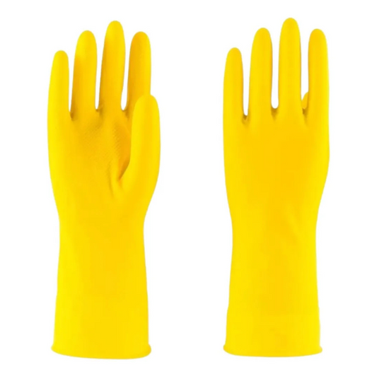 Guantes de Aseo de Látex Amarillos Talla L