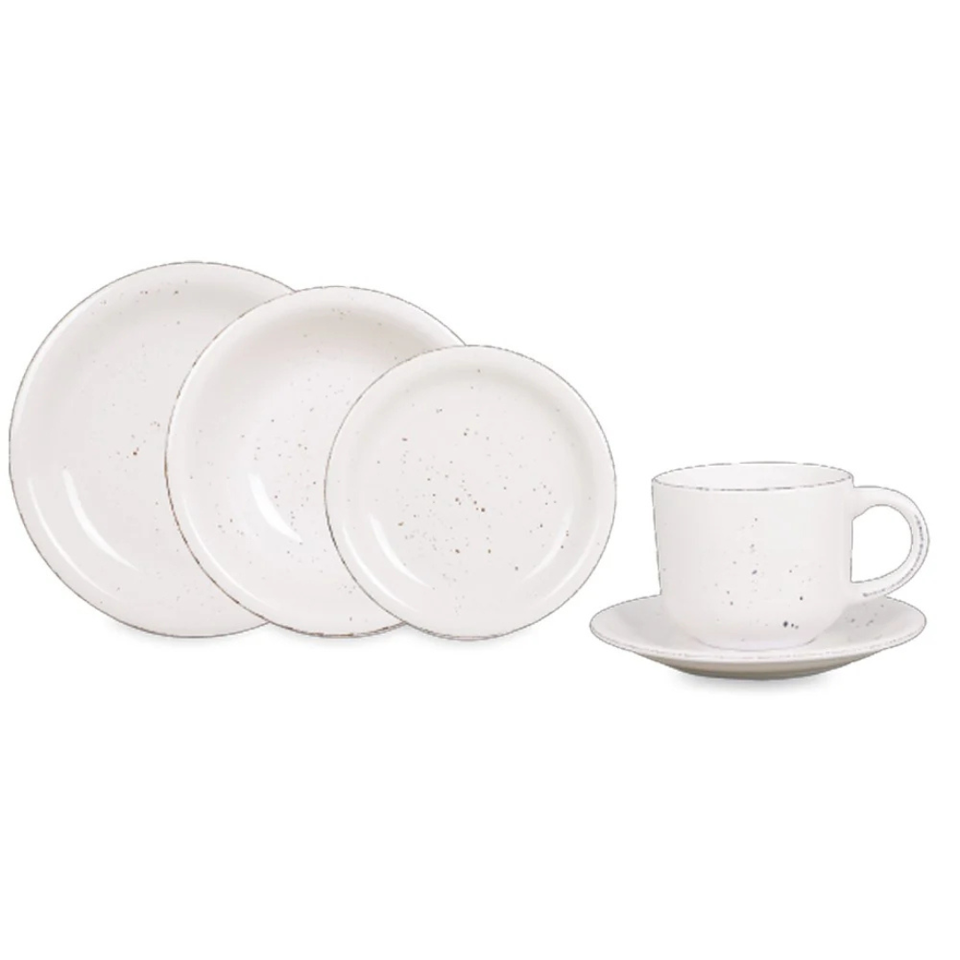 Juego de Vajilla Loza 30 Piezas Porcelana Amelie