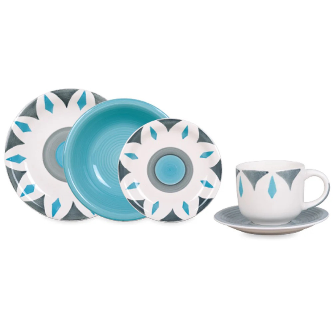 Juego de Vajilla Loza 30 Piezas Porcelana Amelie
