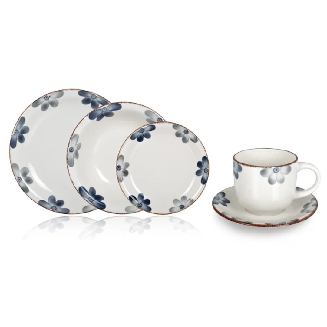 Juego de Vajilla Loza 30 Piezas Porcelana Amelie