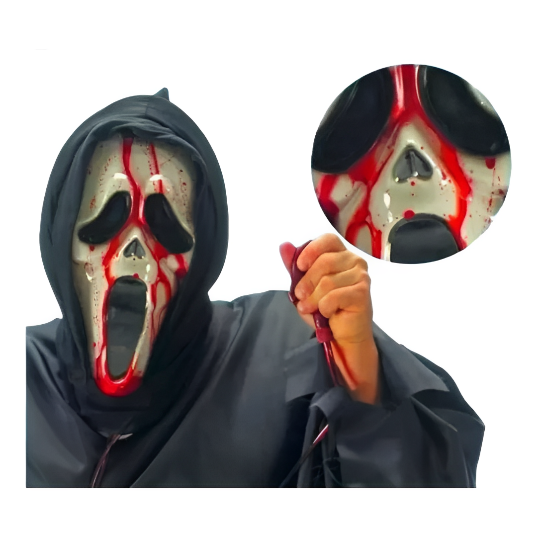 Mascara Scary Movie con Bombeo de Sangre Halloween