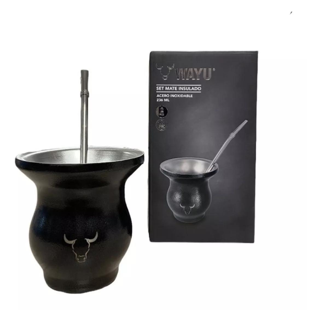 Mate Insulado Wayu + Bombilla