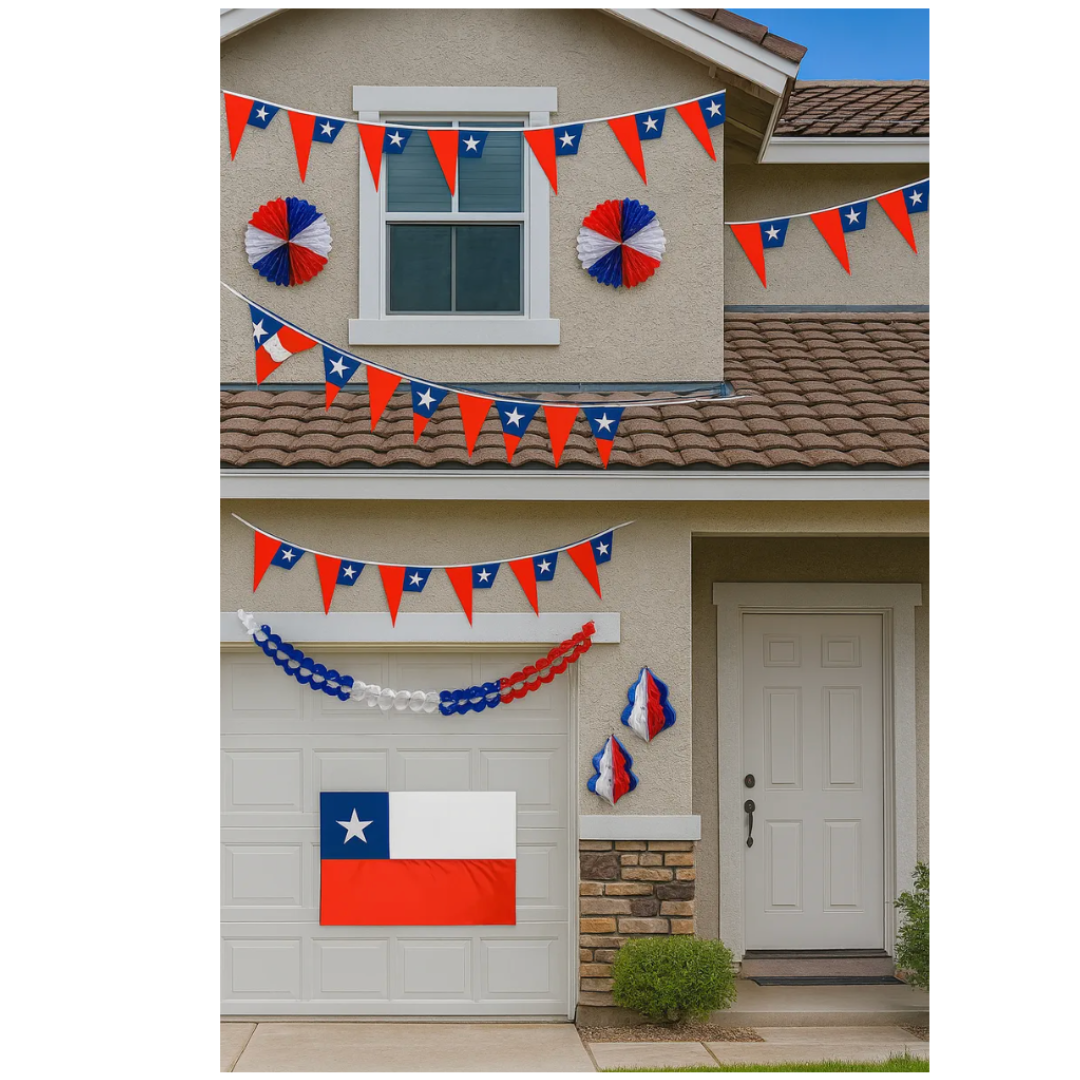 Pack Decorativo Guirnaldas Fechas Patrias Chile