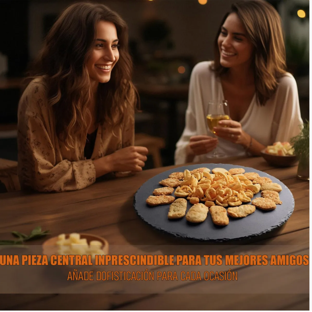 Plato de Piedra Pizarra Giratorio 33 CM Wayu