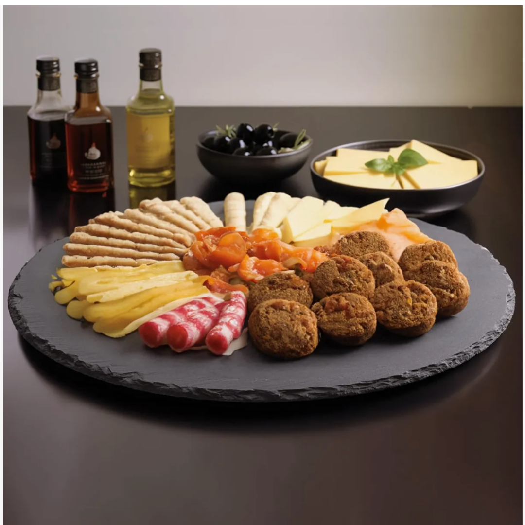 Plato de Piedra Pizarra Giratorio 33 CM Wayu