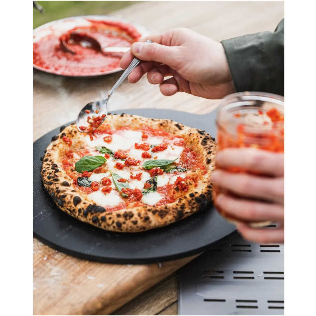 Plato de Pizza Piedra Pizarra 42x32cm Wayu