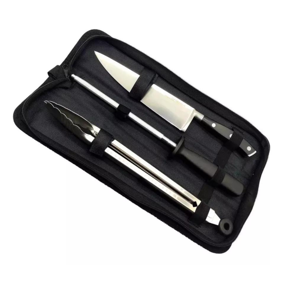 Set Parrillero Wayu 4 Piezas con Funda