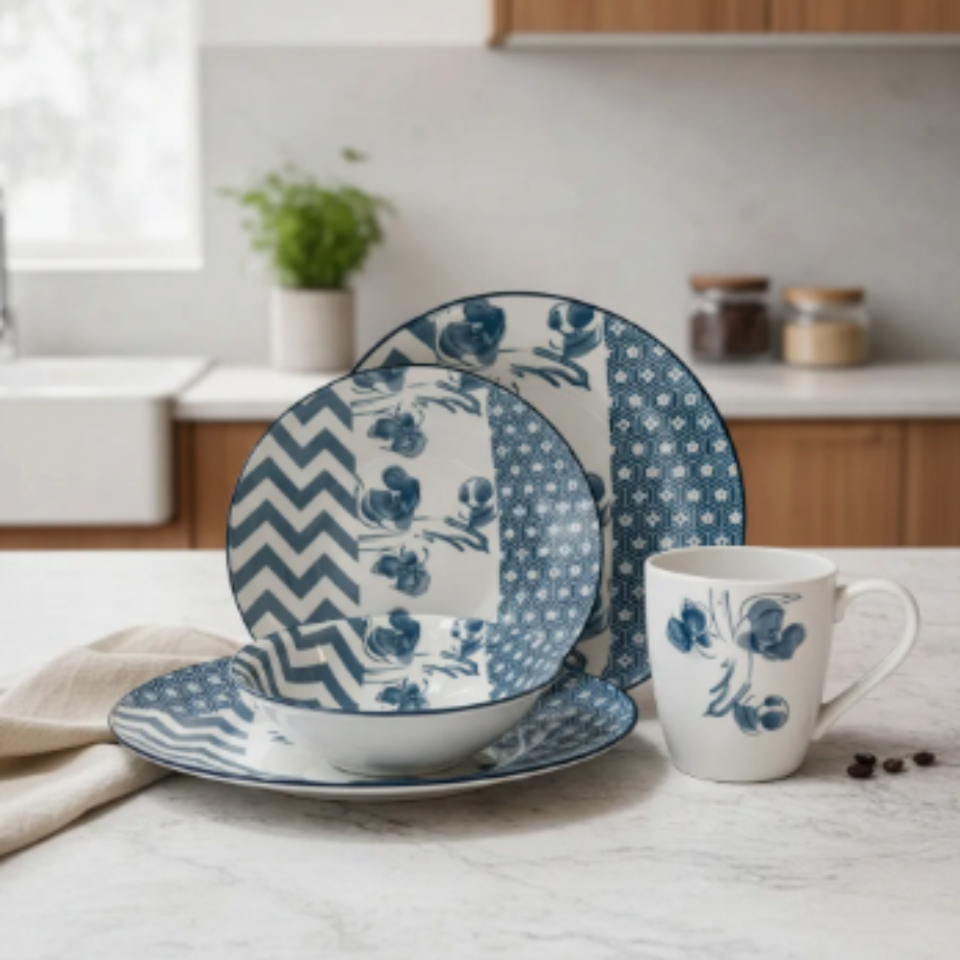 Juego De Vajilla Loza 16 Piezas Para 4 Personas Hanami