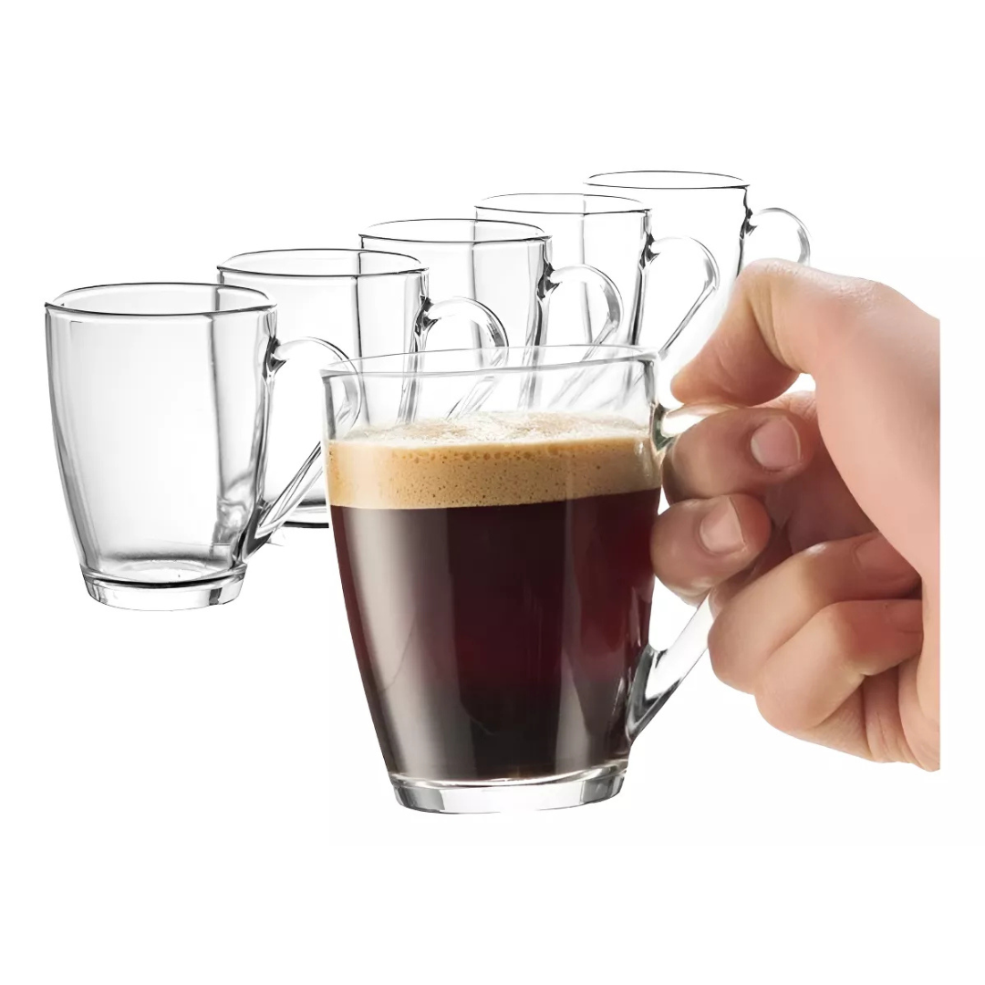 Set 6 Tazas para Cafe 200 ML