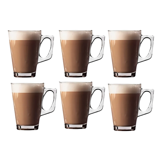 Set 6 Tazas Cafe Latte Capuccino 225 Ml