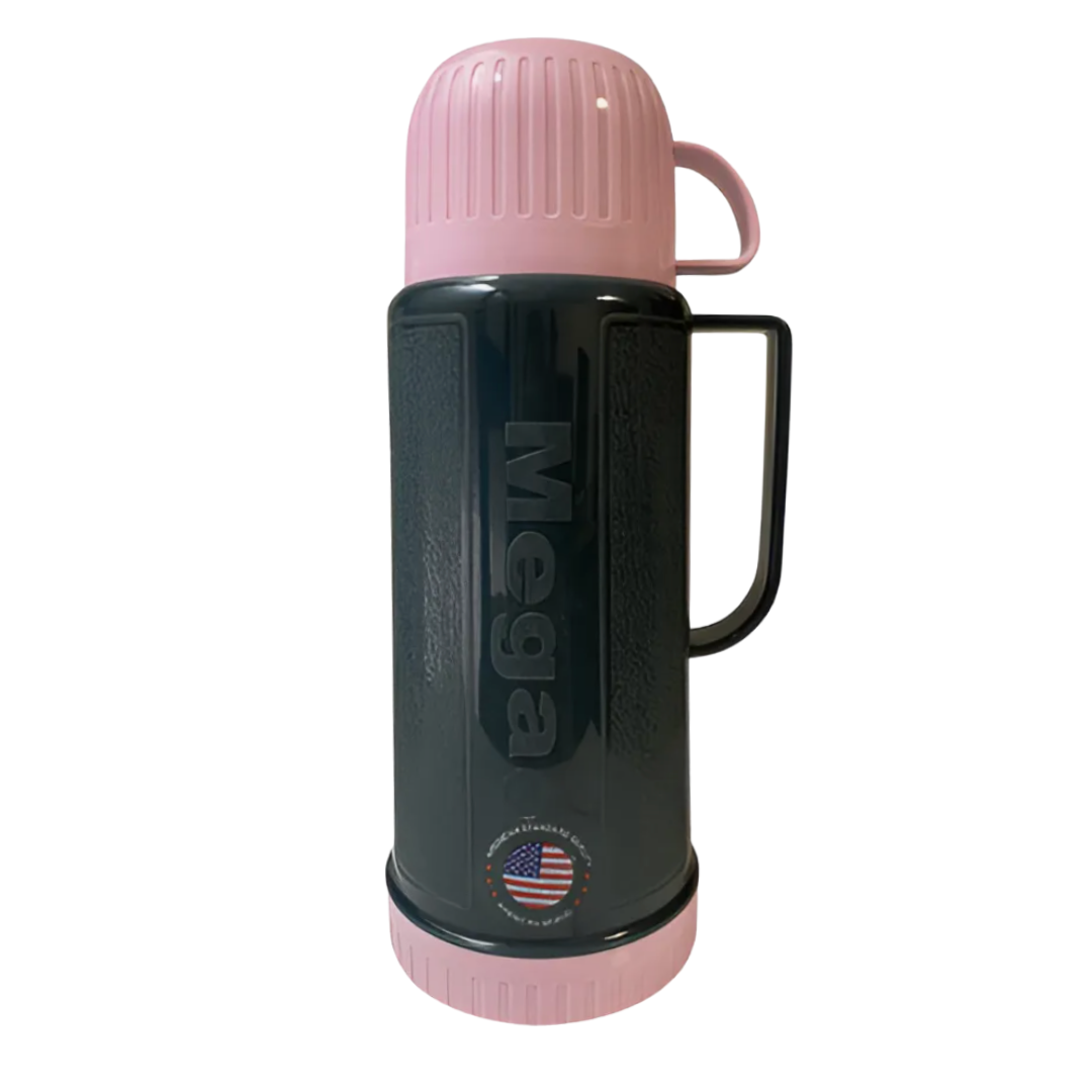 Termo De Agua 1 Litro Mega Doble Pared Vidrio