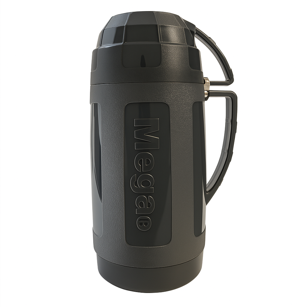 Termo De Agua 1.9 Litro Mega Doble Pared Vidrio
