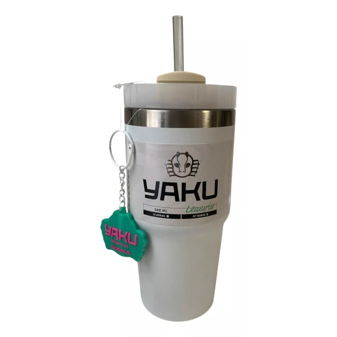 Mug Termico Acero 560 ML con Bombilla Yaku