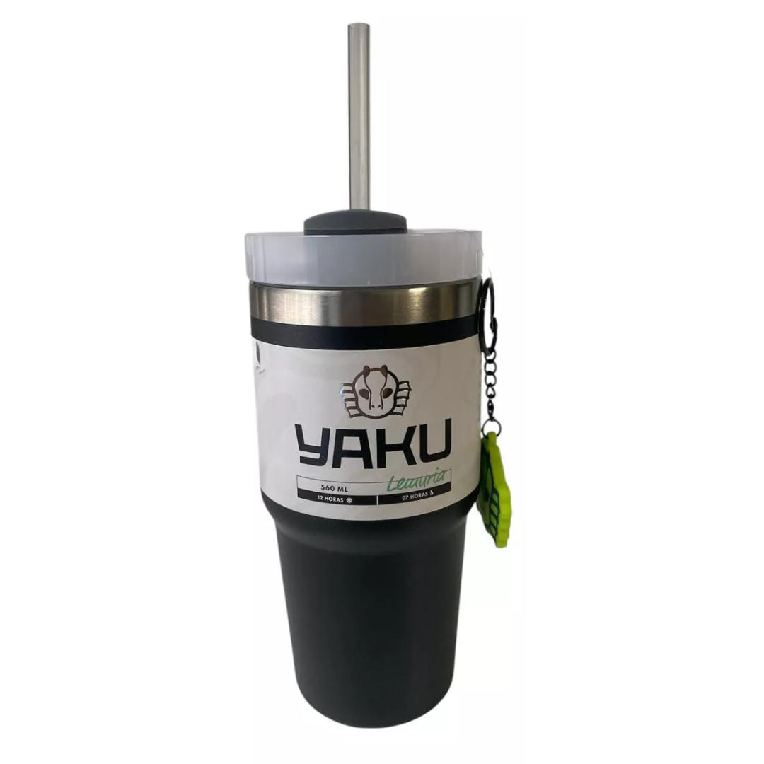 Mug Termico Acero 560 ML con Bombilla Yaku