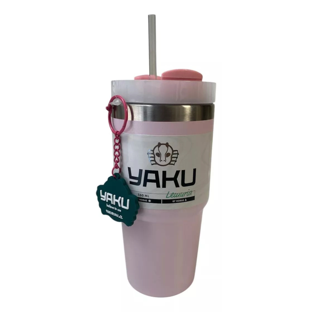 Mug Termico Acero 560 ML con Bombilla Yaku