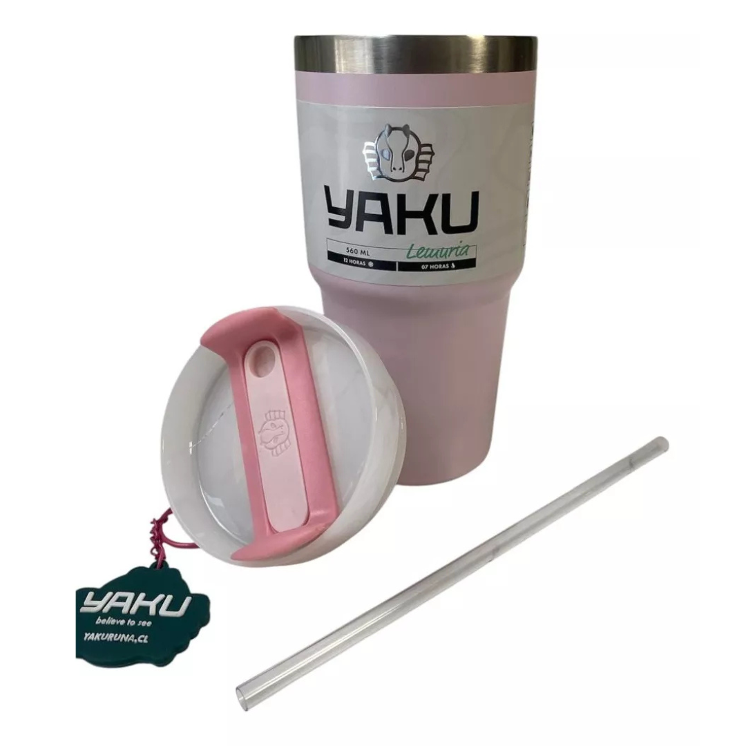 Mug Termico Acero 560 ML con Bombilla Yaku