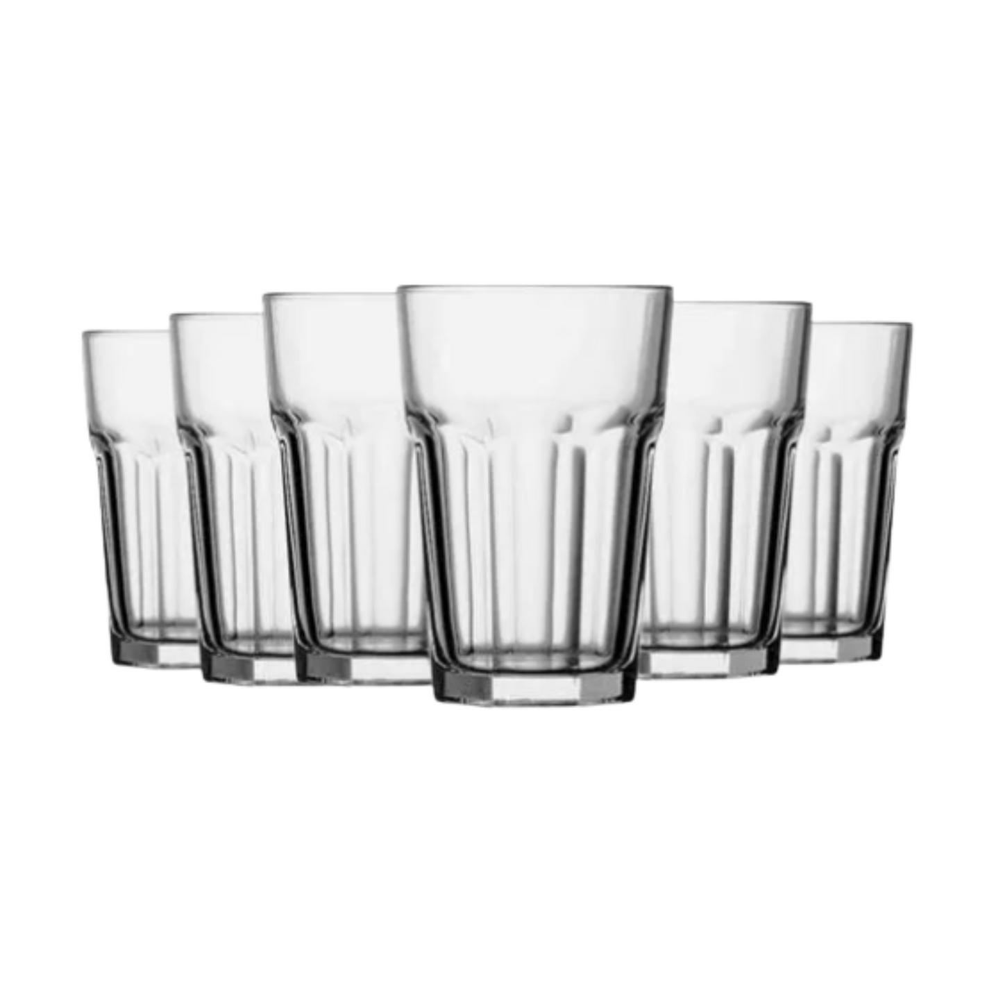 Set 6 Vasos de vidrio Chicago 437 Cc