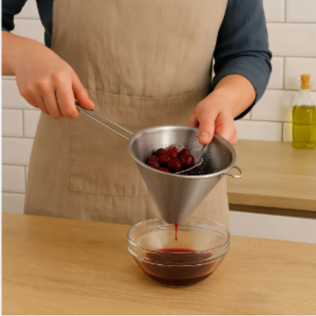 Colador Conico Acero Inoxidable Cuiner 20 cm Cocina
