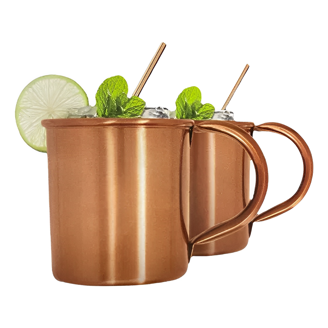 Set 2 Mug de Cobre Coctel 430 ML Rectos