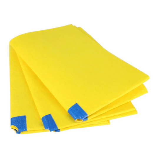 Pack 12 Paños amarillos Limpieza Microfibra (40 x 40cm)