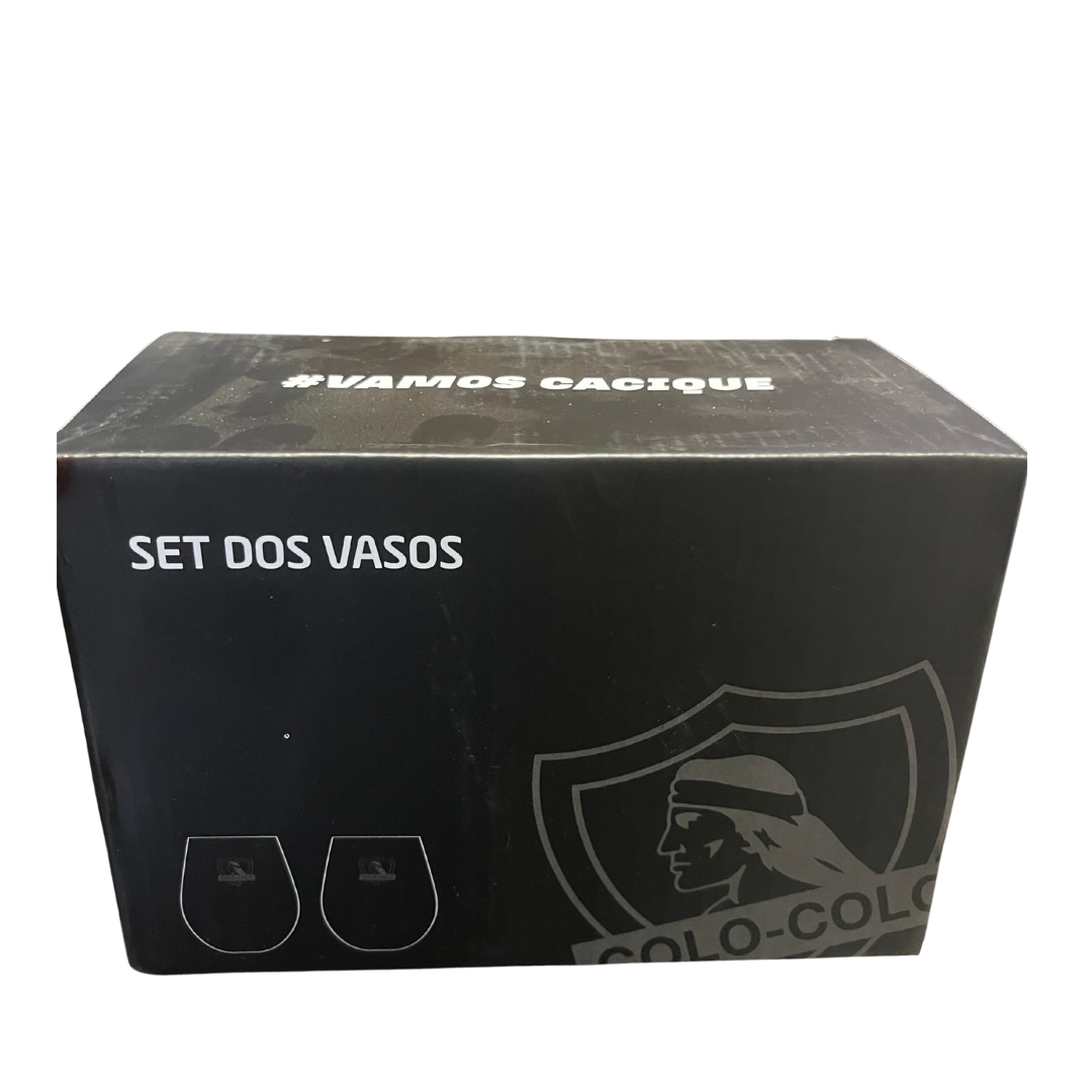 Set 2 Vasos Colo Colo para Regalo
