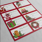 12 Bolsas De Regalos Navidad Grande + 12 Medianas + Stickers