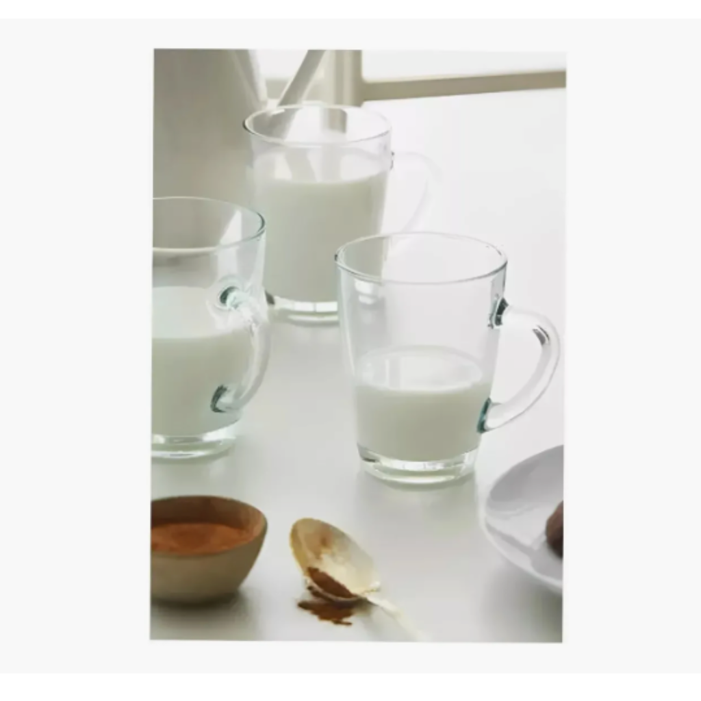 Set 12 Tazas De Café De Vidrio 300 Ml Nadir Tarsila