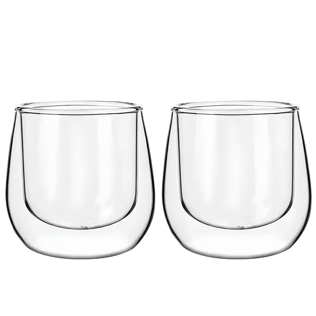 Vasos Doble Pared 90ml Glasso para Espresso | Set 2 Unidades