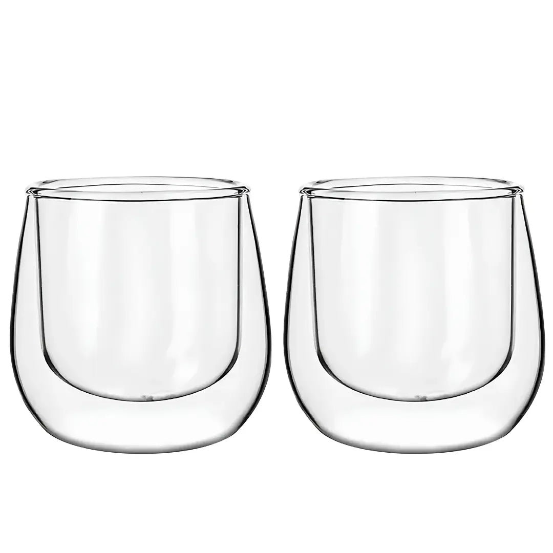 Vasos Doble Pared 90ml Glasso para Espresso | Set 2 Unidades