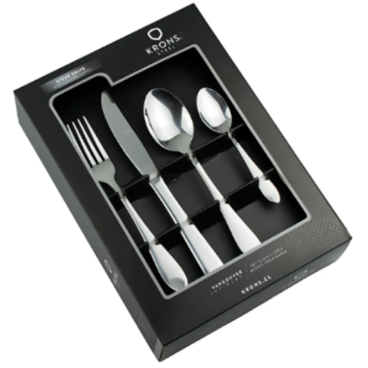 Set 24 Cubiertos de Mesa Krons Wigan Perlados