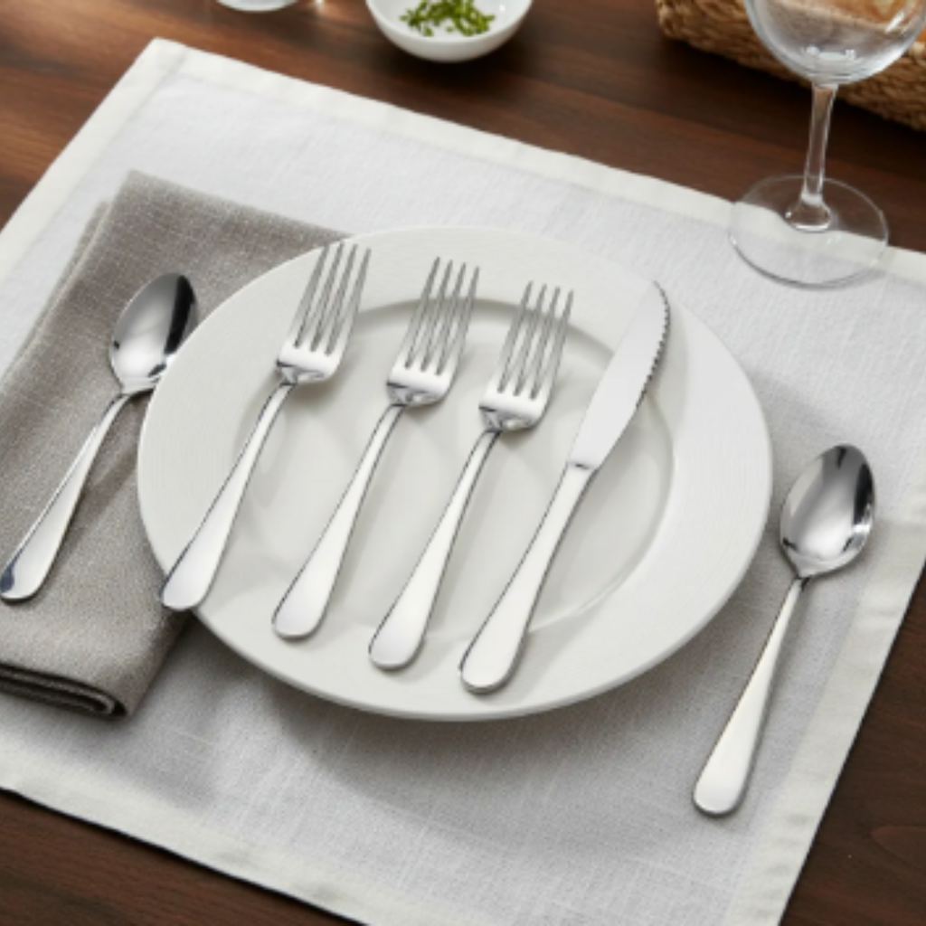 Set 24 Cubiertos de Mesa Krons Wigan Perlados