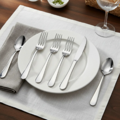 Set 24 Cubiertos de Mesa Krons Wigan Perlados