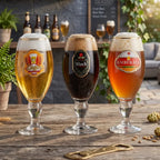 Set de 3 Copones Cerveceros de Vidrio 500ml Glasso Colección