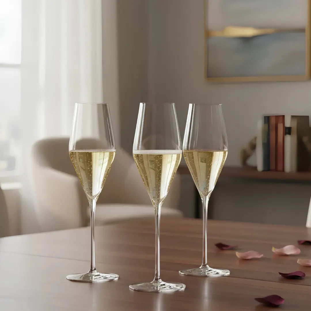 Set 6 Copas Champagne Stölzle Lausitz Quatrophil 290 ml
