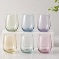 Set de 6 Vasos de Color Nadir Toys 365ml | Vasos de Vidrio