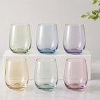 Set de 6 Vasos de Color Nadir Toys 365ml | Vasos de Vidrio