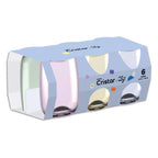 Set de 6 Vasos de Color Nadir Toy 365ml | Vasos de Vidrio