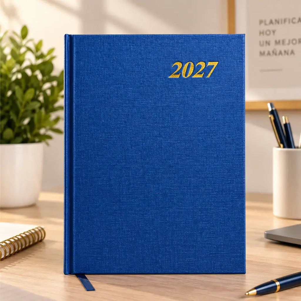 Agenda Planificador 2027 A5 Diaria con Horarios y Separadores Mensuales