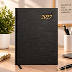 Agenda Planificador 2027 A5 Diaria con Horarios y Separadores Mensuales