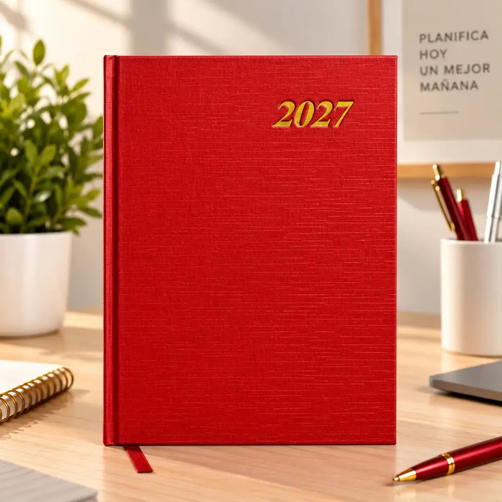 Agenda Planificador 2027 A5 Diaria con Horarios y Separadores Mensuales