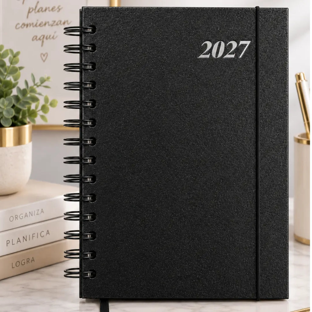 Agenda Planificador 2027 tamaño A5 tapa dura