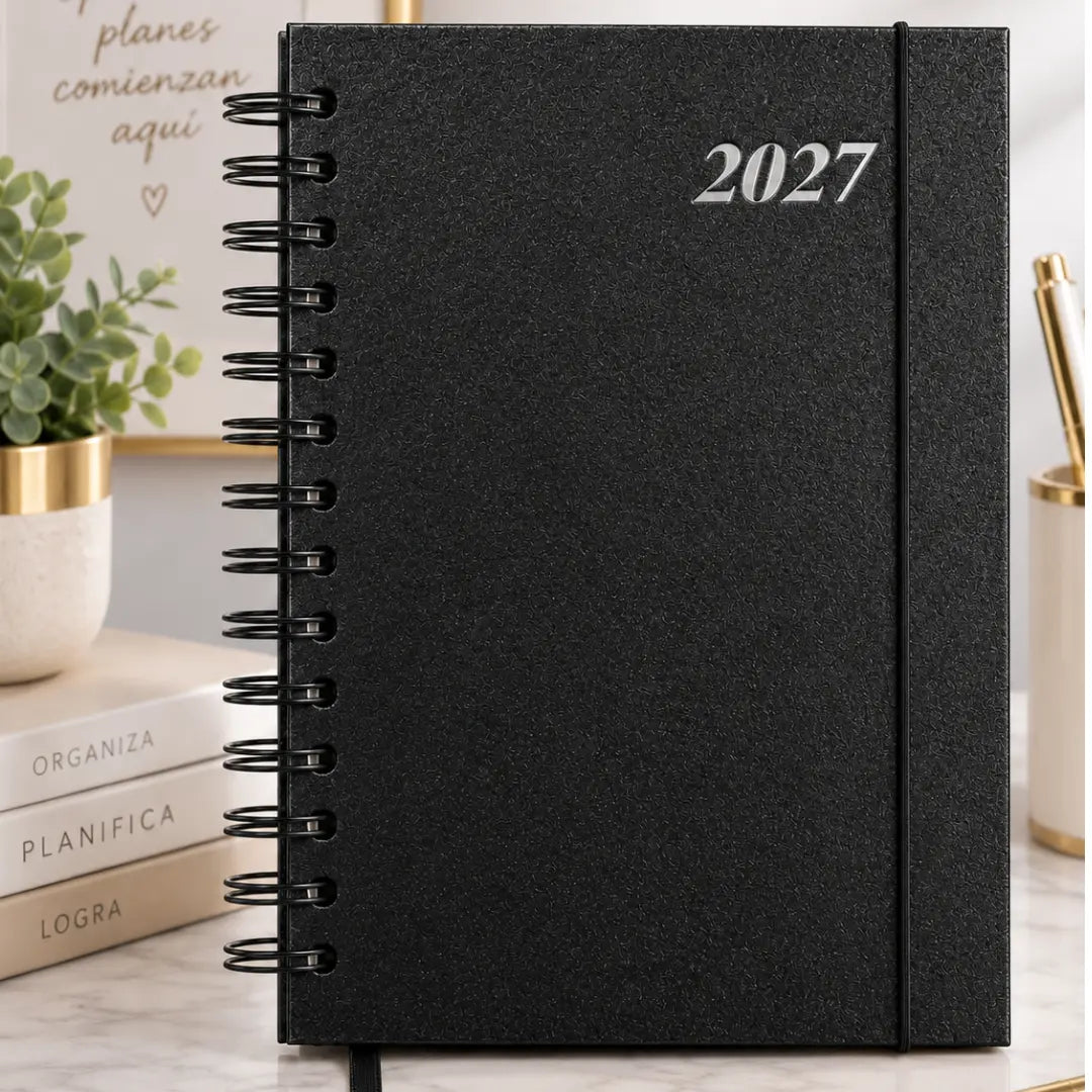 Agenda Planificador 2027 Caratula Gruesa Espiral A5