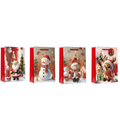 12 Bolsas De Regalo Navidad Mediana 32x26cm Pascua Navidad
