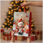 12 Bolsas De Regalo Navidad Mediana 32x26cm Pascua Navidad